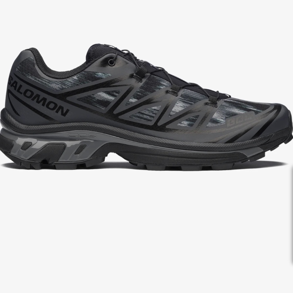 XT-6 CAMO Salomon unisex Black Gray Athletic Shoes. Black / Asphalt / Castlerock